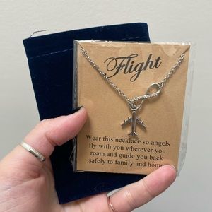 Airplane necklace